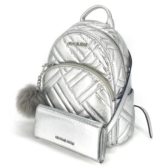 3PCS Michael Kors Abbey Backpack Wallet Charms Set - Picture 2 of 8